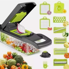KIMultifunction Vegetable Fruit Slicer Chopper Food Container